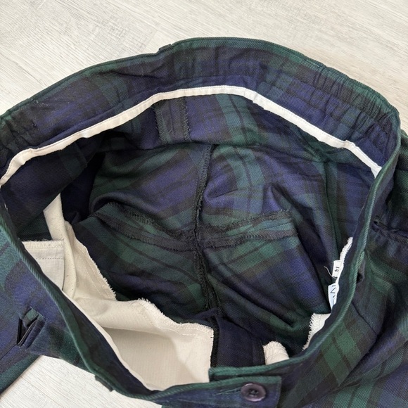 Murray-Golf Tartan Plaid Golf Pants in Green and Navy Blue Inseam 27in - Picture 12 of 17